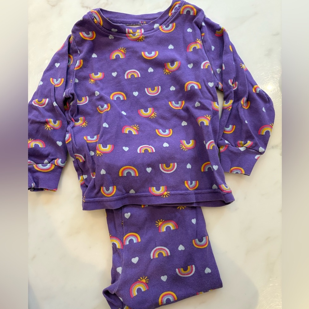 Kirkland Signature Purple Rainbow Pajama Set